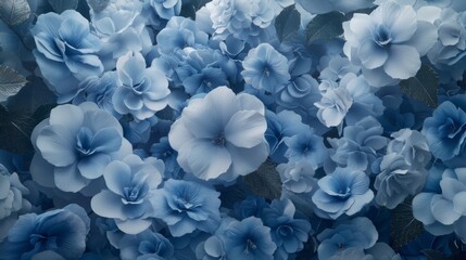 Obraz premium Stunning Blue Flowers High Res Floral Background Nature Beauty Serenity Macro Photography