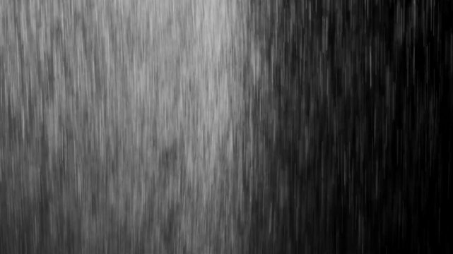 Heavy rain, rain drops, raining stoke footage use black background