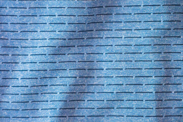Blue sports clothing fabric football shirt jersey texture abstract background