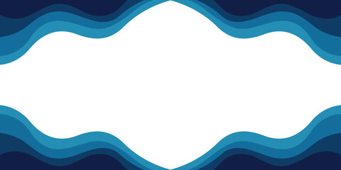 Sea waves layered vector background illustration and sea beach vector illustration.