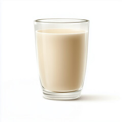 soy milk insuper-realistic, photorealistic, stock photo, high quality. on white background