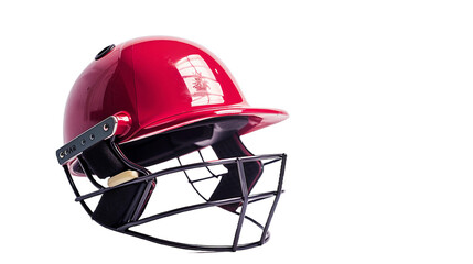Gleaming Cricket Helmet on transparent background PNG.