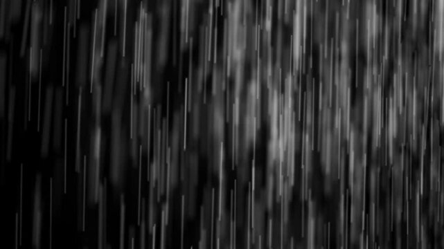 Heavy rain, rain drops, raining stoke footage use black background