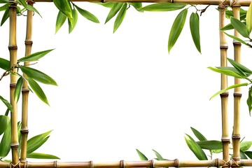 bamboo frame made of stems