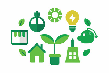 Eco-Friendly Icons: Green Tech & Sustainable Solutions