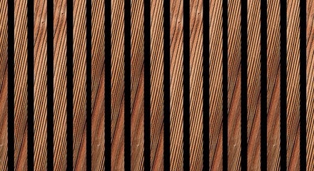 Wooden slats. Natural wood lath line arrange pattern texture background