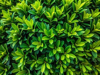 Fototapeta premium Lush Green Bush Top View, Isolated Background - High-Resolution Stock Photo