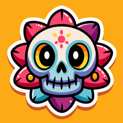 skull cute sticker 