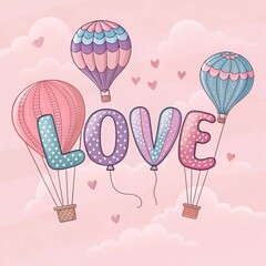 Naklejka premium love background illustration 