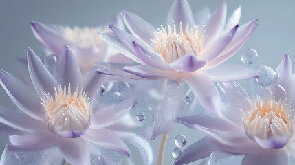 Fototapeta premium Lotus, wallpaper, the beauty of natural aquatic flowers