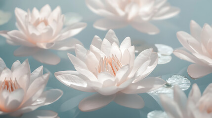 Lotus, wallpaper, the beauty of natural aquatic flowers