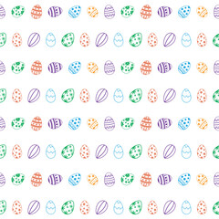 Easter egg seamless pattern. Spring holiday background for printing on fabric, paper for scrapbooking, gift wrap, wallpapers, textile fabric design, wrapping paper, website wallpapers, textile. Vector