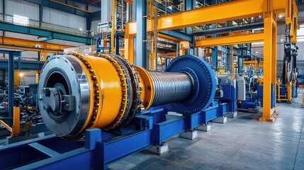 Large Industrial Pipes and Machinery Inside Factory Facility