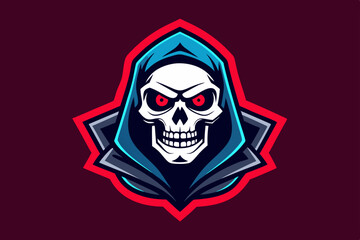 Fototapeta premium Skull esport logo
