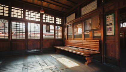 Savor the sounds of trains arriving and departing, echoing the past.  