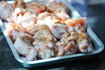 raw chicken or ferment chicken for cook