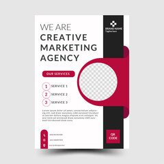 Corporate modern creative new colorful flyer design, A4 cover Brochure template, space for photo background business poster vector set.   

