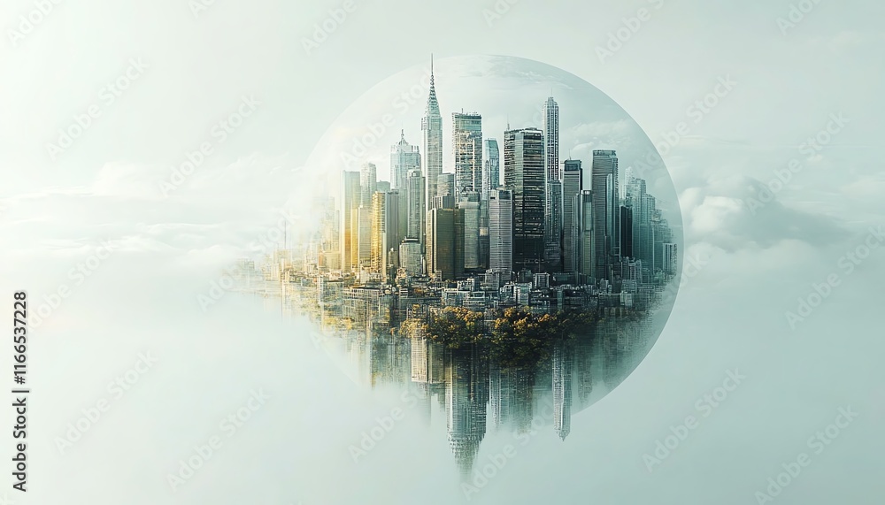 Poster abstract technology background featuring a dynamic globe symbolizing global business