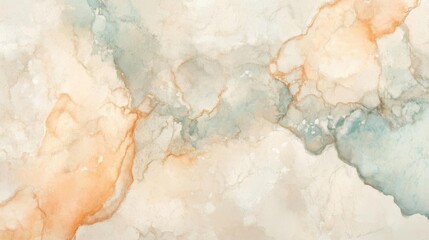 Naklejka premium Painted watercolor background with brushstrokes and splashes.