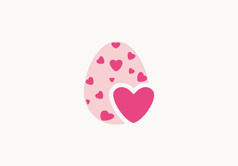 Happy easter logo vector design, creative easter celebration logo template vector image