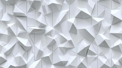 Contemporary 3D geometric pattern in monochrome for interior decor.
