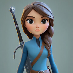 the girl in a red dress