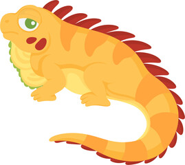 illustration iguana