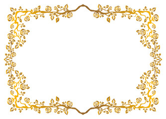 レトロ、ヴィンテージ、シンプルで装飾的なフレーム、背景素材83