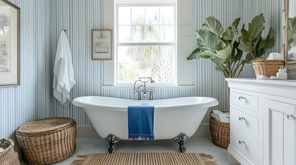 Relaxing bathroom retreat home interior design calm atmosphere