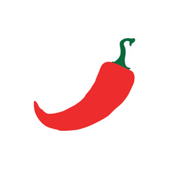 spicy red chili pepper isolated vector illustration for food and cooking concepts