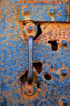 Rusty Corroded Door Handle 