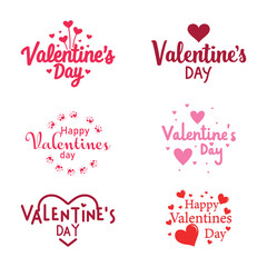 valentine's day love typography designs for cards and posters