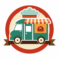 Modern and Unique Logo for Gourmet Food Truck Business in White Background