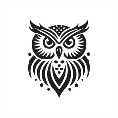 owl in the form of a heart
