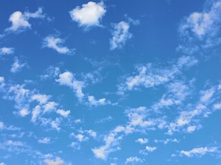 clouds in the summer sky