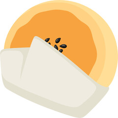 illustration chinese pancake