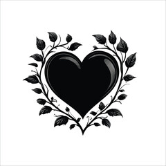 heart with a heart valentine Day vector 