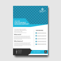 Modern corporate  new creative elegant colorful flyer design, A4 cover Brochure template, space for photo background business flyer, book cover set. 