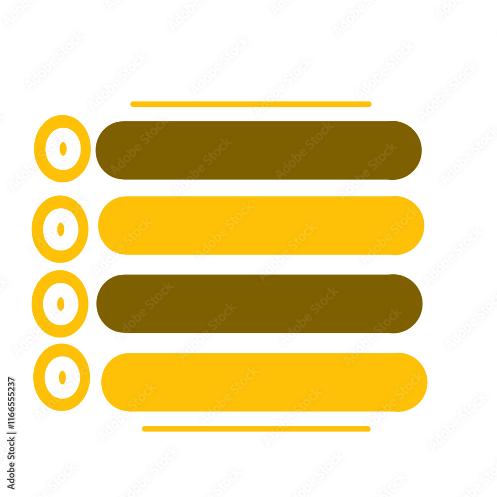 Poster bullet point list icon,perfect for infographic design, presentations or task management applications