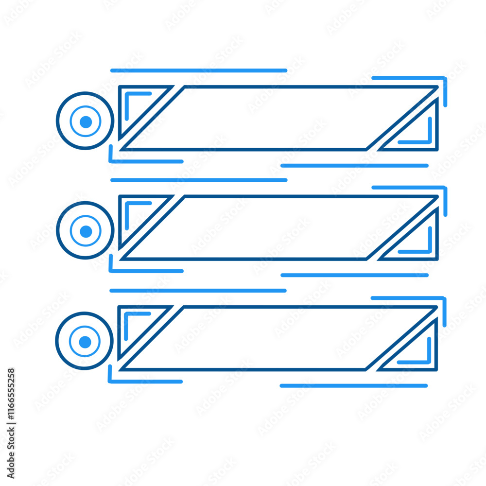 Poster bullet point list icon,perfect for infographic design, presentations or task management applications