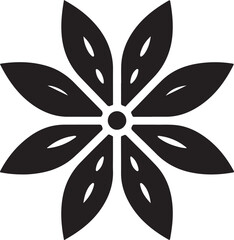 Beautiful flower blossom silhouette vector, perfect for floral designs, nature-inspired artwork, and decorative patterns. Fully scalable and editable.