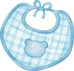 watercolor baby bib