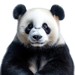 Fototapeta premium A close-up of a giant panda with a calm expression.
