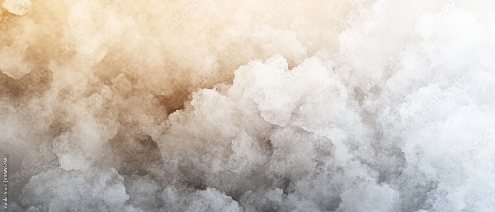 Poster abstract cloud background with soft gradients in beige and white, creating a serene and tranquil atm