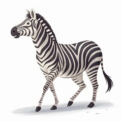 Obraz premium Four footed animal standing upright with its body facing towards digital illustration