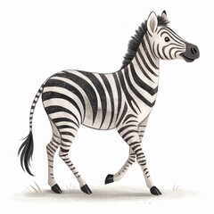 Obraz premium Four footed animal standing upright with its body facing towards digital illustration
