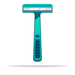 Disposable shaving razor vector isolated illustration