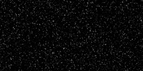 Terrazzo flooring consists of chips of marble texture. quartz surface black, white for bathroom or kitchen countertop. black paper texture background. rock stone marble backdrop textured illustration.