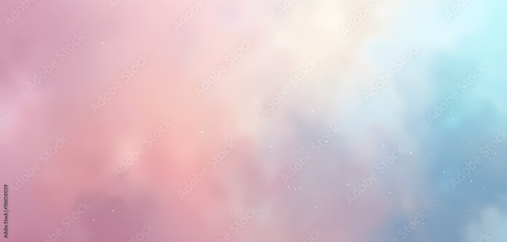 Poster delicate pastel gradient background with subtle sparkle