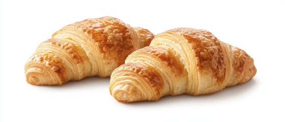 Golden and flaky croissants, perfect for breakfast or as a delicious snack. Freshly baked and ready to enjoy any time.